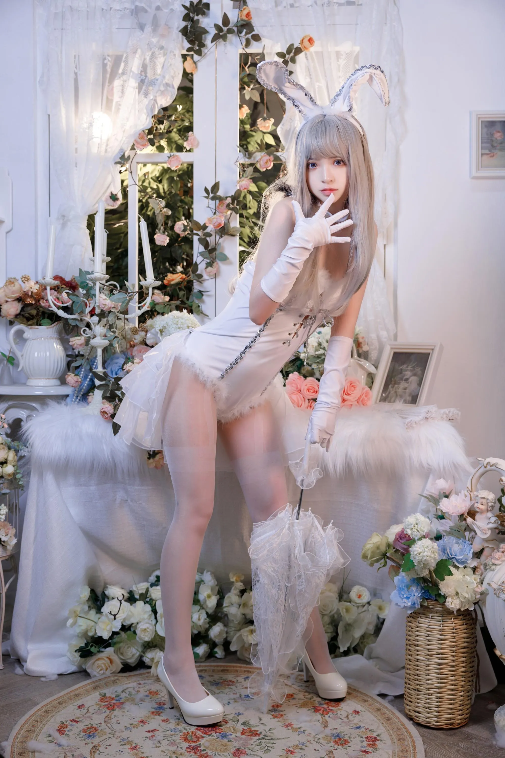 疯猫ss – NO.126 纯白绒绒兔 [40P]插图4